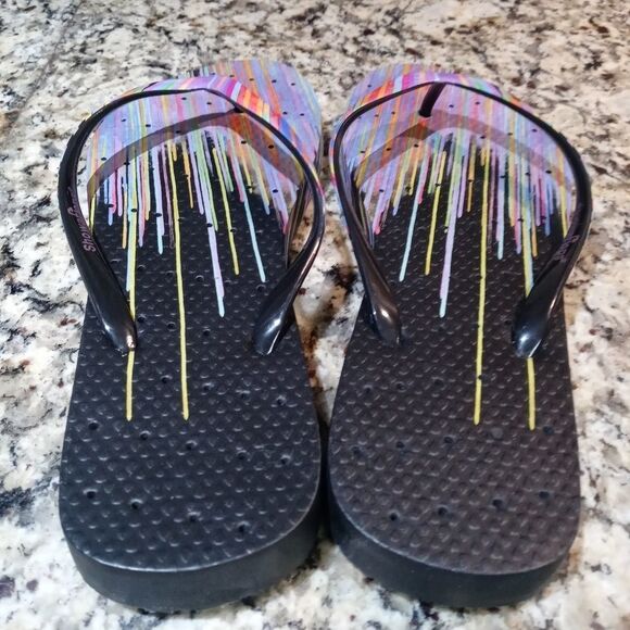 Showaflops Neon Drips Flip Flops - Picture 6 of 9